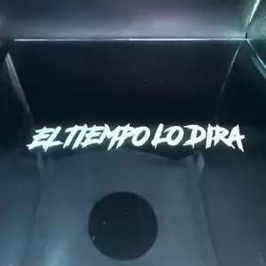 El Tiempo lo Dira Decal  5.64 in wide and 1 in tall