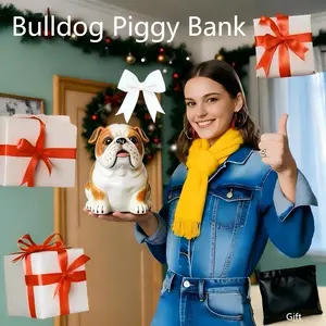 Multifunctional Pug-Shaped Money Bank. Coin Safe. Featuring a Pug design, it is portable, secure, and reliable. A convenient coin organizer—an excellent tool for financial management, as well as a perfect home decoration and an ideal gift. Ornaments