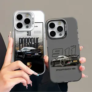IPhone 16 Promax Porsche 911 Phone Case Anti Drop Protective Case Suitable for iphone 15 14 13 12 11 XS Plus Acrylic Phone Case Protection Cover