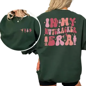 In My Nutcracker Era T-Shirt, Retro Holiday Sweatshirt, Cute Ballet Christmas Hoodie, Cozy Winter Gift for Her