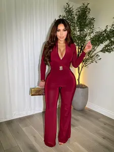 Unforgettable Burgundy Jumpsuit