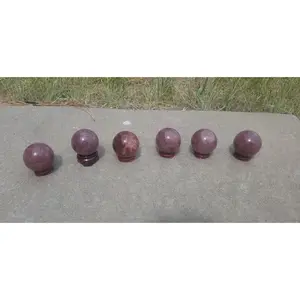 Polished Strawberry Quartz sphere