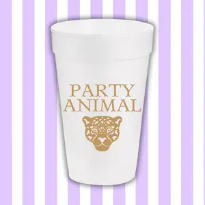 Party Animal Styrofoam Cups