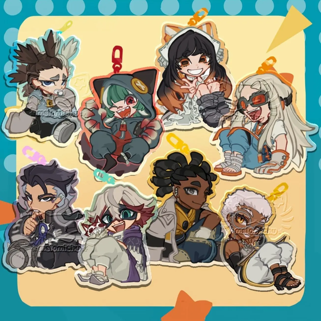 GACHIAKUTA KEYCHAINS- Wave 3+4, Gift for Anime Lover, Gift for Birthday