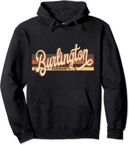 Vintage 80s 70s Burlington Retro Vermont Pullover Hoodie - Salvadorata Shop 29B09QJ7PKFG