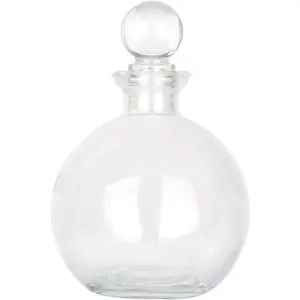Decorative Glass Bottle - 9 fl oz Potion Bottle, 1 Set with Glass Stopper