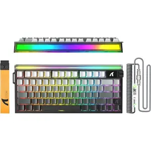 R85 HE 75%  Wired Gaming Keyboard,8KHz Polling Rate Rapid Trigger,0.005mm RT Precision,256K Scan Rate,Custom Hot-Swappable,Web Driver PC Keyboard for Gamer/Win/,Black Gradient