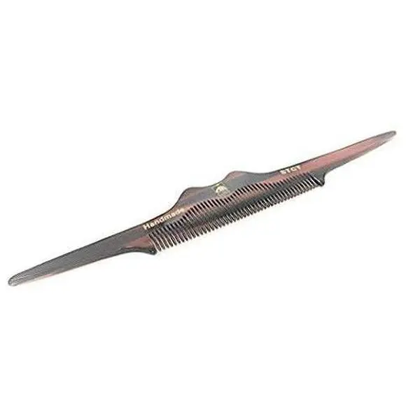 G.B.S Stylish Handmade Hair Comb, Cellulose Acetate Unbreakable Combs, Mustache Comb for Men’s, Teasing Hair Comb, Unique Design, Tortoise Shell Anti-static and Fine Tooth