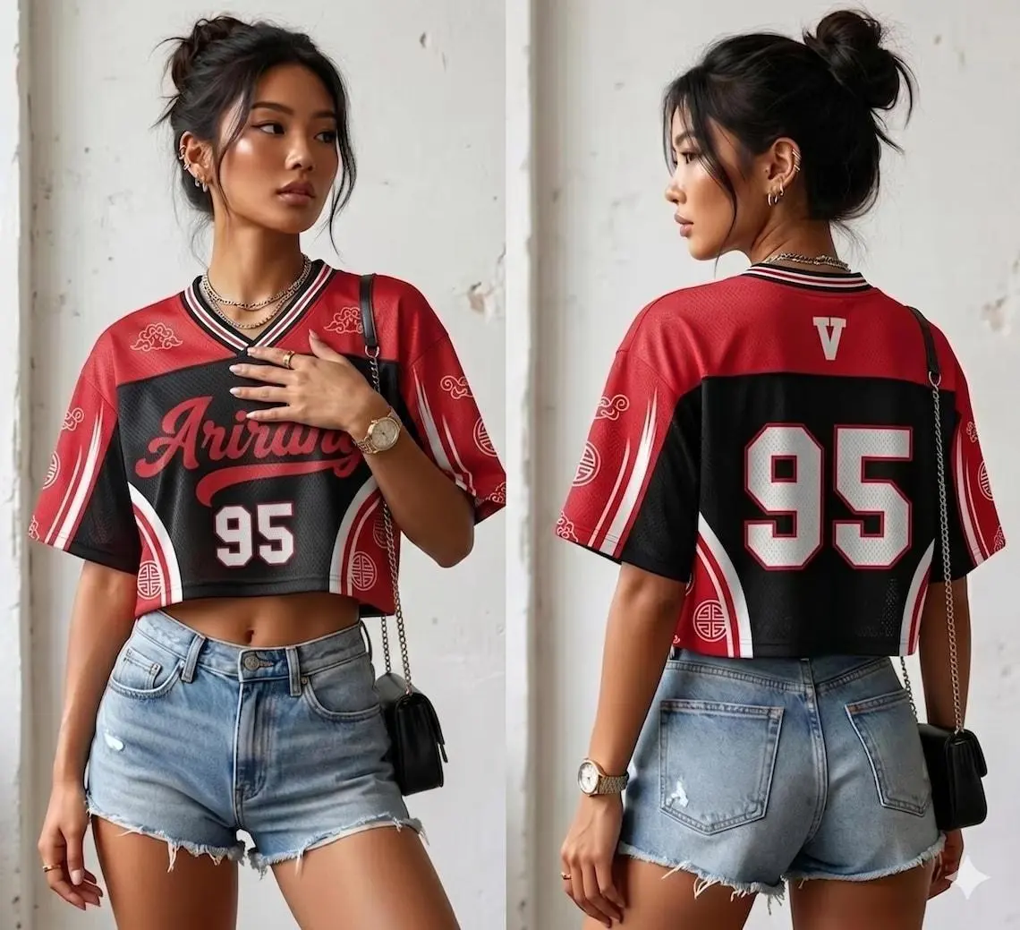 Custom Kpop Jersey Shirt Crop Top, Oversized Unisex Personalized Name Football Jersey Arirang World Tour 2026 Gift