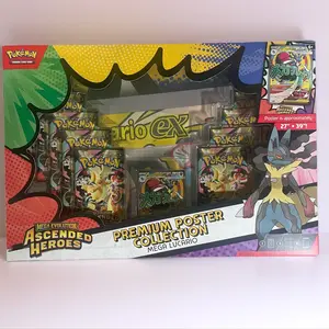 Pokémon Ascended Heroes Premium Poster Collection (Random Pick) (10 packs + mega attack rare promo and poster)