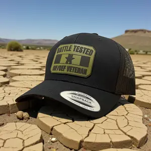 Battle Tested OIF/OEF Veteran Snapback Hat - Authentic Military Style Cap with Snapback Closure for Veterans