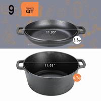Pot (6.7QT) And Lid As A Skillet (2.5QT) 