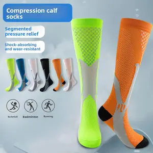 Professional sports running fitness men's and women's pressure socks calf socks Pilates yoga socks outdoor sports elastic socks