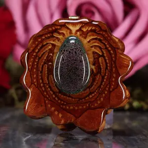 Black Opal Pinecone Pendant