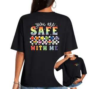 You Are Safe With Me T-shirt, LGBT Friendly Shirt, LGBT Support T-shirt, Rainbow Shirt, LGBT Flag Shirt, Pride Ally T-shirt