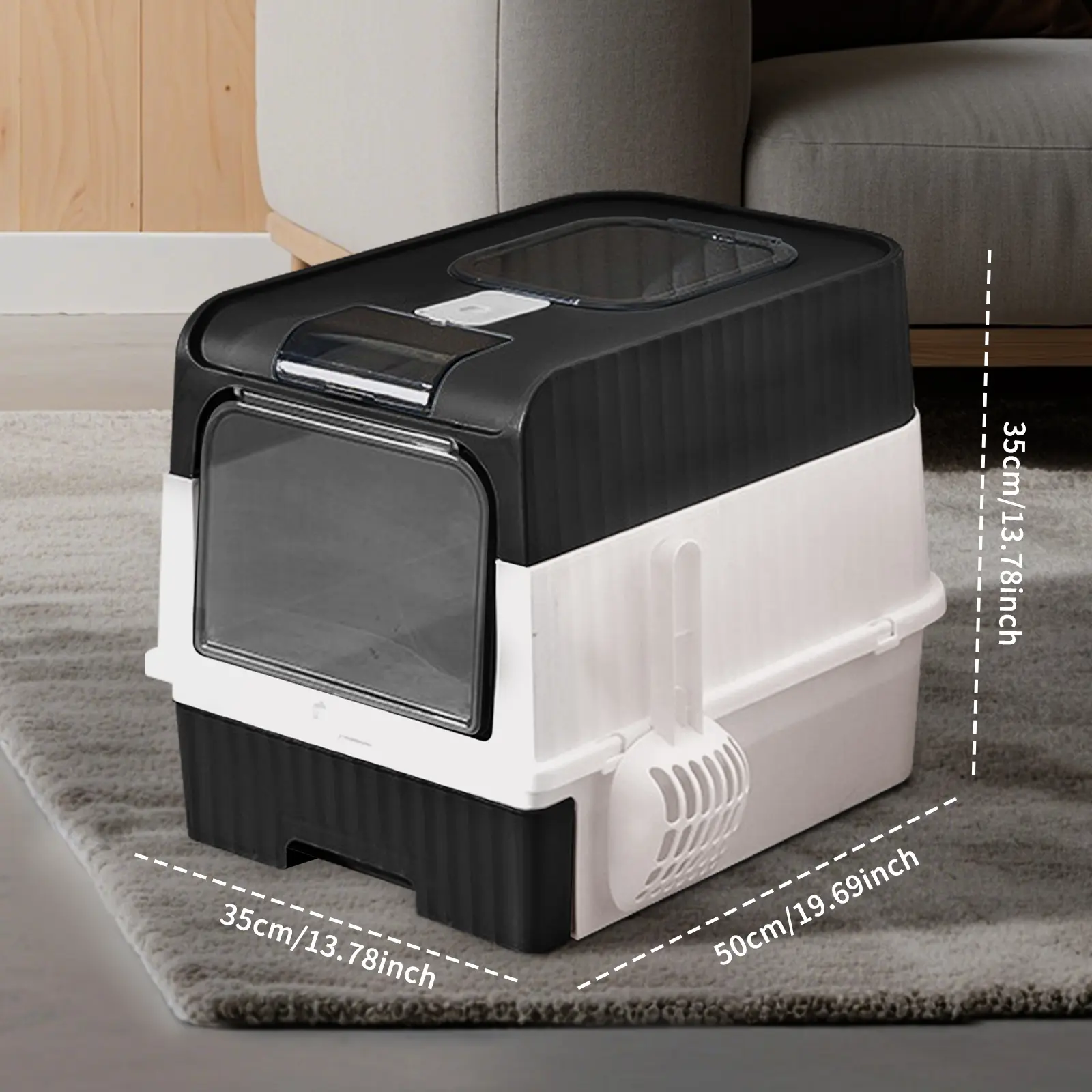 4-Color Automatic Magic Cube Cat Litter Box, Self-Cleaning Litter Tray