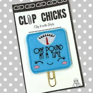 Scale Novelty Paper Clip - Fun Bookmark, Planner Clip, Diet Log Accessory, Journal Accessories for Healthy Living/Dieting - Unique Gift under $5