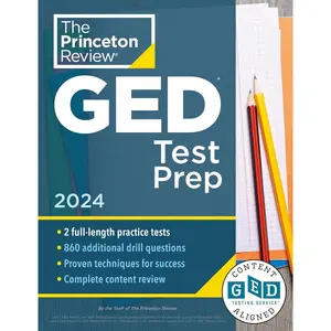 Princeton Review GED Test Prep, 2024: 2 Practice Tests + Review & Techniques + Online Features (2024) (College Test Preparation)