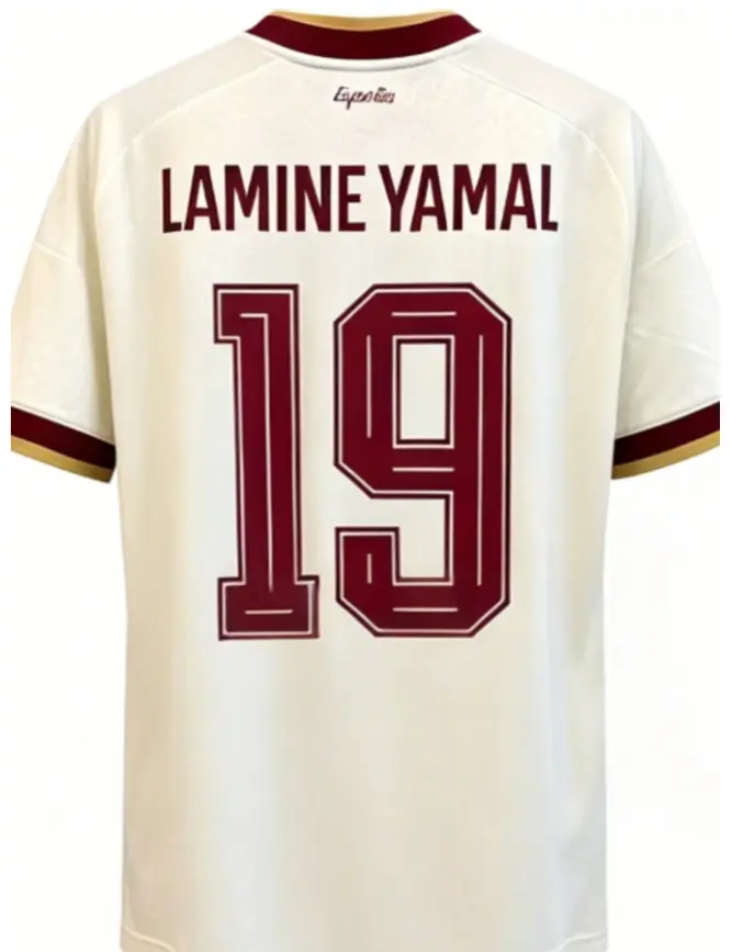 2026 Spain Away No.19 Yamal Short Sleeve Football Jersey
