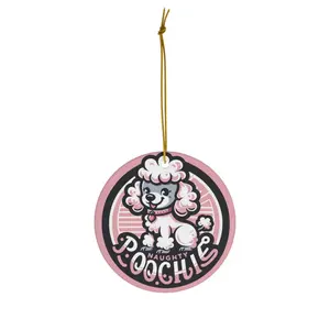 Ceramic Ornament - Naughty Poodle