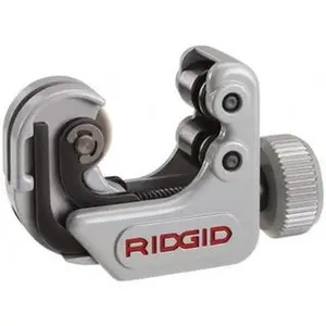 Ridgid 1/4" to 1-1/8" Pipe Capacity, Mini Tube Cutter Cuts Copper, Aluminum, Brass, 2-1/4" OAL 86127