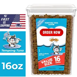 Temptations Cat Treats Classic Crunchy and Soft Cat Treats, Tempting Tuna Flavor, 16 oz. Tub