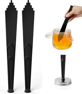 Magnetic Jar Lid Lifter and Canning Bubble Popper Remover Measurer, 3 In 1 Canning Tools Supplies for Pot Home (2PCS)