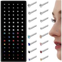 80Pcs 20G Straight（white&multicolor）