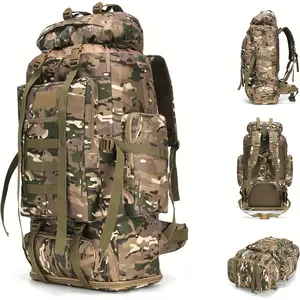 outdoor sport   100L Camping Hiking Backpack Outdoor Mountaineering Sports Bag Camping Backpack CP Camo Organized Daypack
