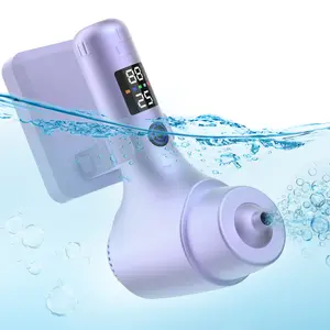 Bath Jet Spa for Tub, 10400mAh Rechargeable Bathtub Jet with Smart Temperature Sensor & LED Display, Portable Jet Spa with Bubble/Jet Mode & Adjustable Speed, IPX8 Waterproof for Daily Home Spa