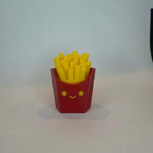 Clicky Fry Buddy - Cute Mini Fry Box for Stress Relief & Focus - Addictive Click Feedback for Students Gamers & Office Workers - Perfect Fidget Toy