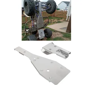 KQQIO Skid Plate&Swing Arm Skid Plate Gaurd Compatible with 2006-2020 Yamaha Raptor 700 700R Full Chassis Glide ATV