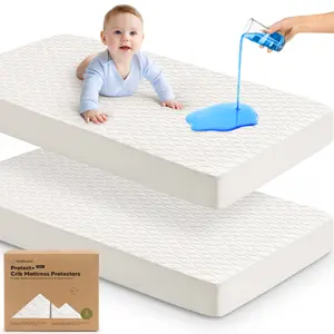 2-Pack Mavy Protect+ Waterproof Crib Mattress Protector