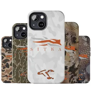 Vintage Sitka Gear Style Waterfowl Goose Hunting Camo Heavy Duty Tough Phone Case Shockproof Drop Protection Durable Hard Cover Aesthetic for iPhone 11 12 13 14 15 16 17 Pro Max Plus