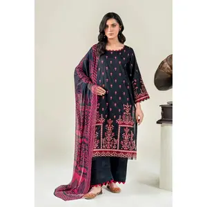 3PC Embroidered stitched Lawn Suit | KCE-3805