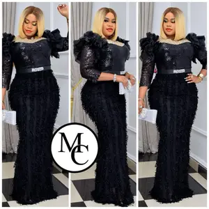 Elegant Turkey Party Dress, Available in Black, Brown, and Yellow Color, Maxi Length Formal Wear for Women Comfort Style