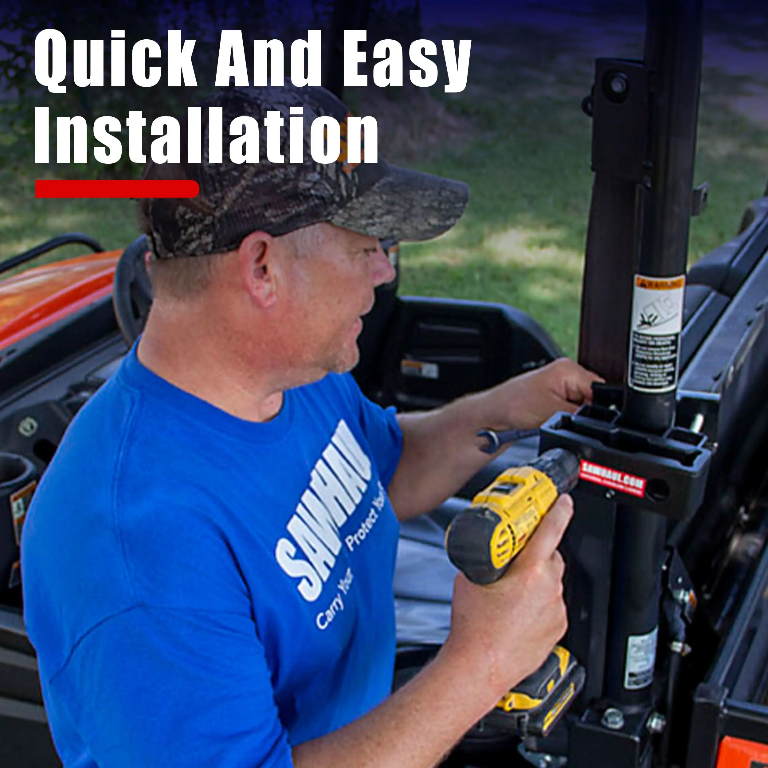 SawHaul Chainsaw Carrier for Tubing & ROPS | Fixed Mount