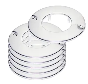 Floor and Ceiling Plate Split Flange, Fits 1-1/4 Inch IPS Galvanized Pipe or 1-1/2 Inch Copper Pipe, Chrome Finish (Pack of 6)