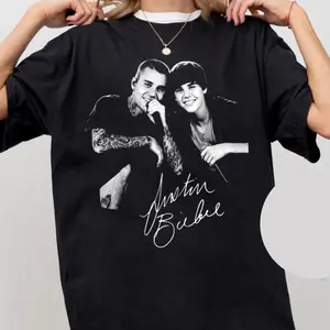 Bieber Musical Graphic Tee, Retro Music Y2k Youth Shirt, Pop Star Unisex T-Shirt, Perfect Gift For Men, Women, And Kids