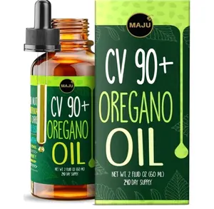 Oregano Oil Drops - Potent 90%+ Carvacrol (2 fl Oz) Wild Mediterranean Essential Oil of Oregano Liquid, Aceite de Oregano, Immune and Seasonal Support
