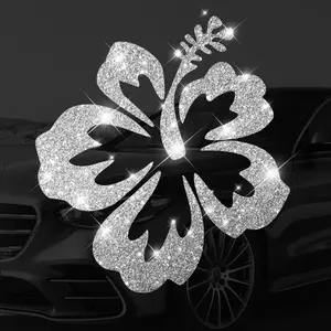 Shiny Small Flower Car Sticker, Decal for Cars, Plant Floral Theme, Self-Adhesive No Residue, Easy Installation, Suitable for Cars Trucks Motorcycles Windows Laptops