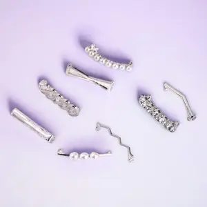 Silver Shoe Bars (2 Pieces) Footwear Comfort