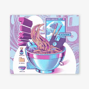 Web Ramen Two Player Mat