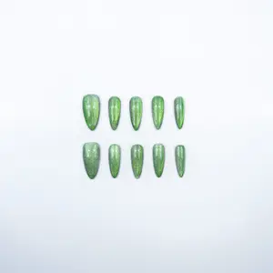 3H Luxury Handmade Press-on Nails - Lucid Jade