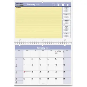 212 MAIN At-A-Glance Quick Notes Monthly Wall Calendar, Office Organizer, Wall Planner