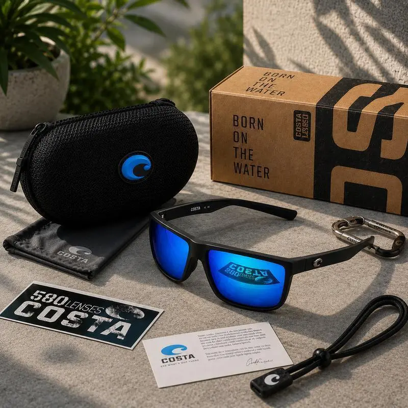 Costa Diego 580P Polarized Sunglasses Fishing Boating Outdoor UV400 Men Shades