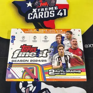 2024/25 TOPPS FINEST UEFA CLUB COMPETITIONS SOCCER HOBBY BOX