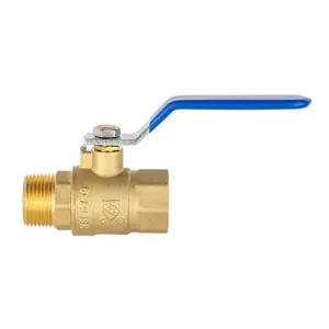 1/2" FIP X 1/2" MIP Brass Full Port Ball Valve (Lead Free)