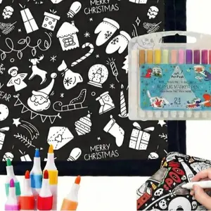 Personalized DIY Coloring Blanket Kit for Kids & Adults - Washable & Reusable Art Project Throw - Creative Activity with Fabric Markers - Unique Birthday, Holiday, or Special Occasion Gift - Customizable Cozy Home Decor Craft Set