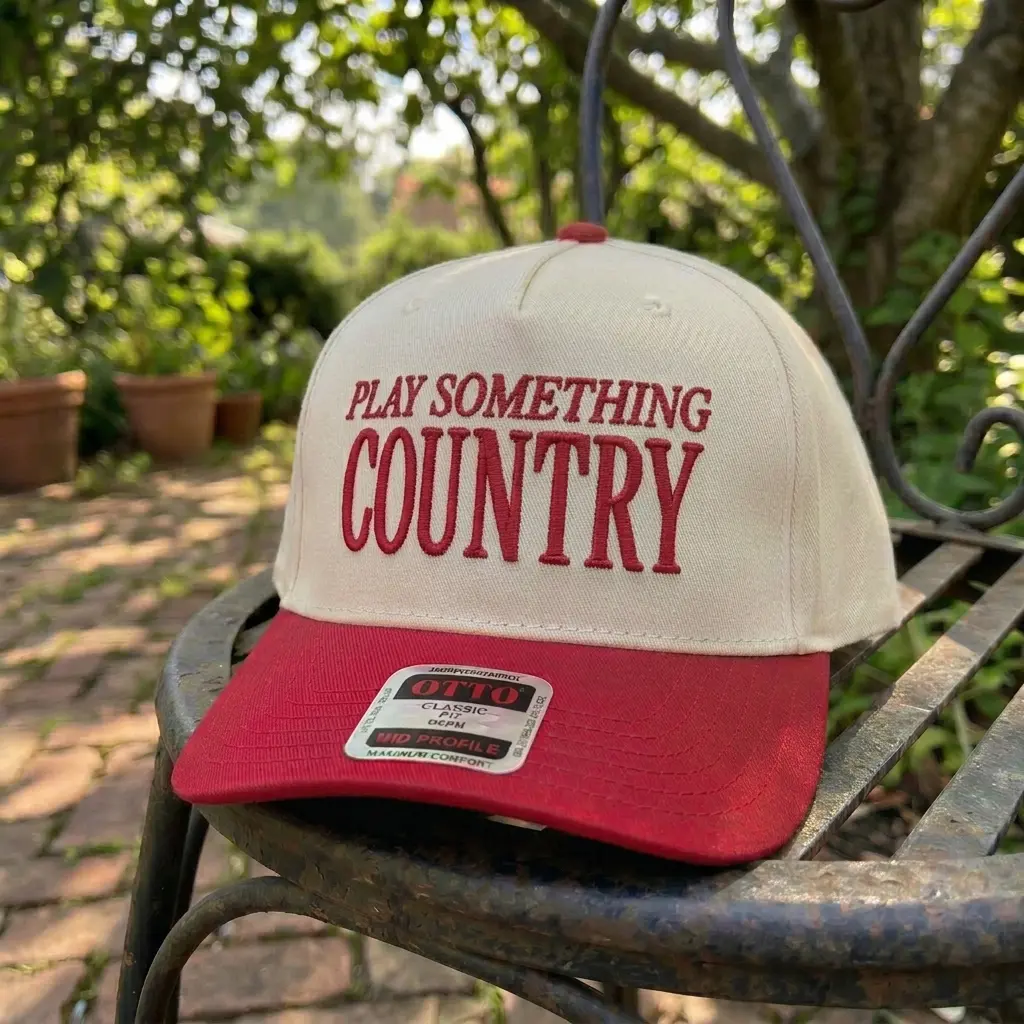 Play Something Country Trucker Hat, Women's Cowboy Snapback Cap, Nashville Style Western Hat, Country Concert Outfit